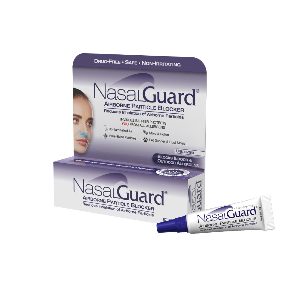 NasalGuard Allergy Relief Gel - Drug-Free, Unscented, 3g Tube