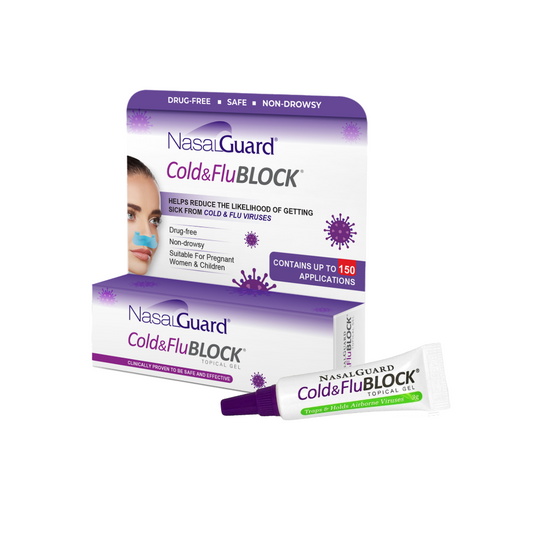 NasalGuard Cold & Flu BLOCK Gel | Virus Protection | Cool Menthol | 3g Tube