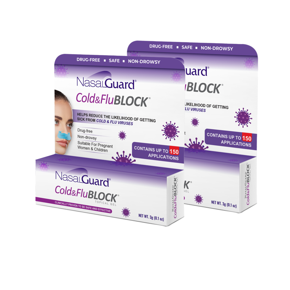NasalGuard Cold & Flu BLOCK Gel | Virus Protection | Cool Menthol | 3g Tube