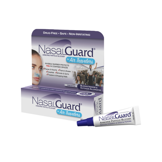 NasalGuard For Air Travelers | Virus & Allergen Protection | Unscented | 3g Tube