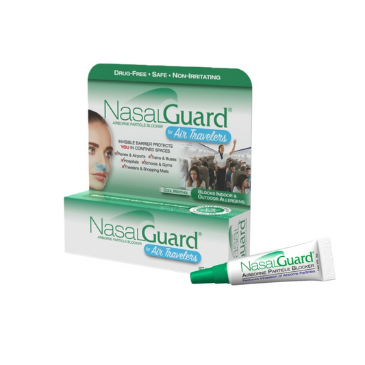 NasalGuard For Air Travelers | Virus & Allergen Protection | Cool Menthol | 3g Tube