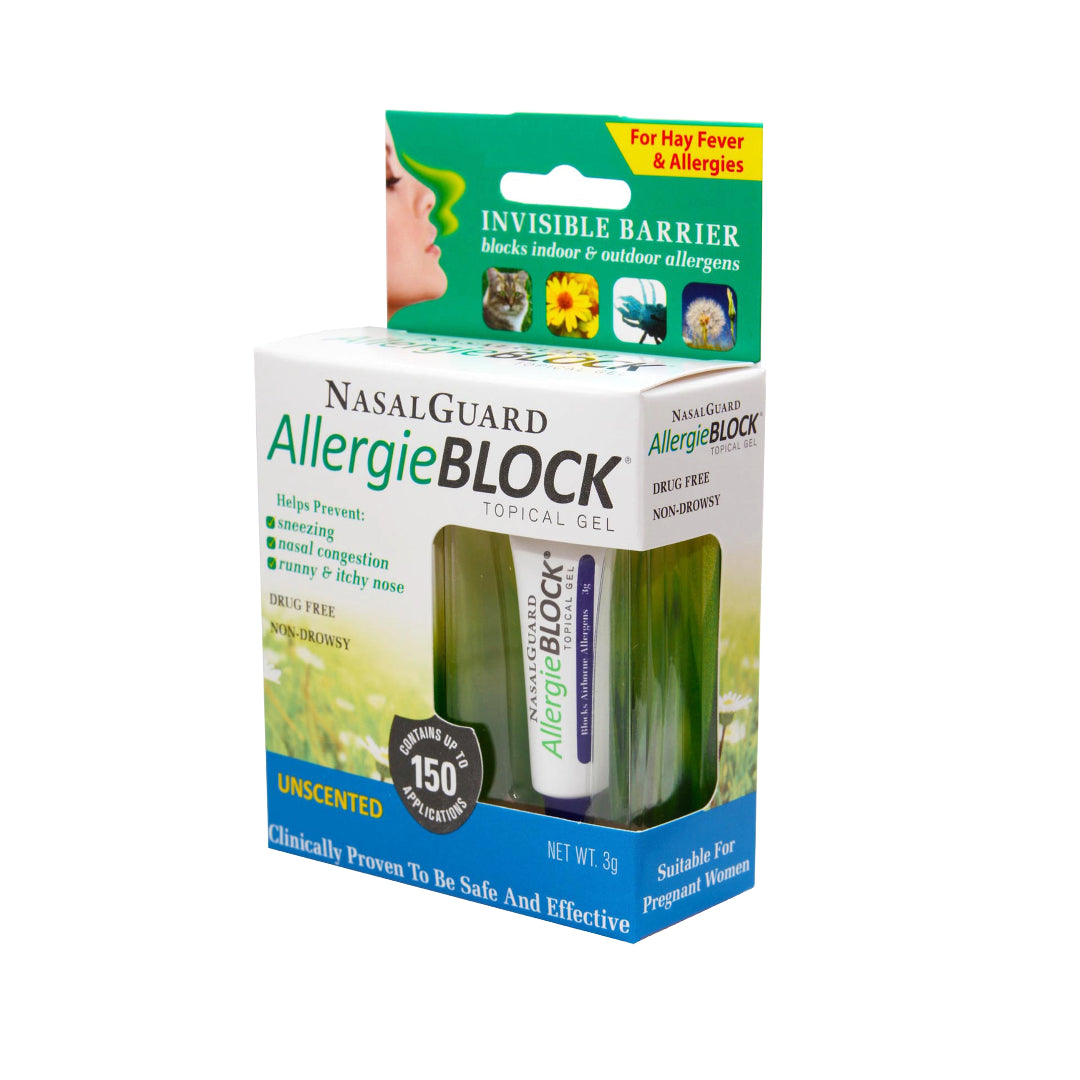 NasalGuard AllergieBlock | Allergy Relief Nasal Gel | Unscented | 3g Tube