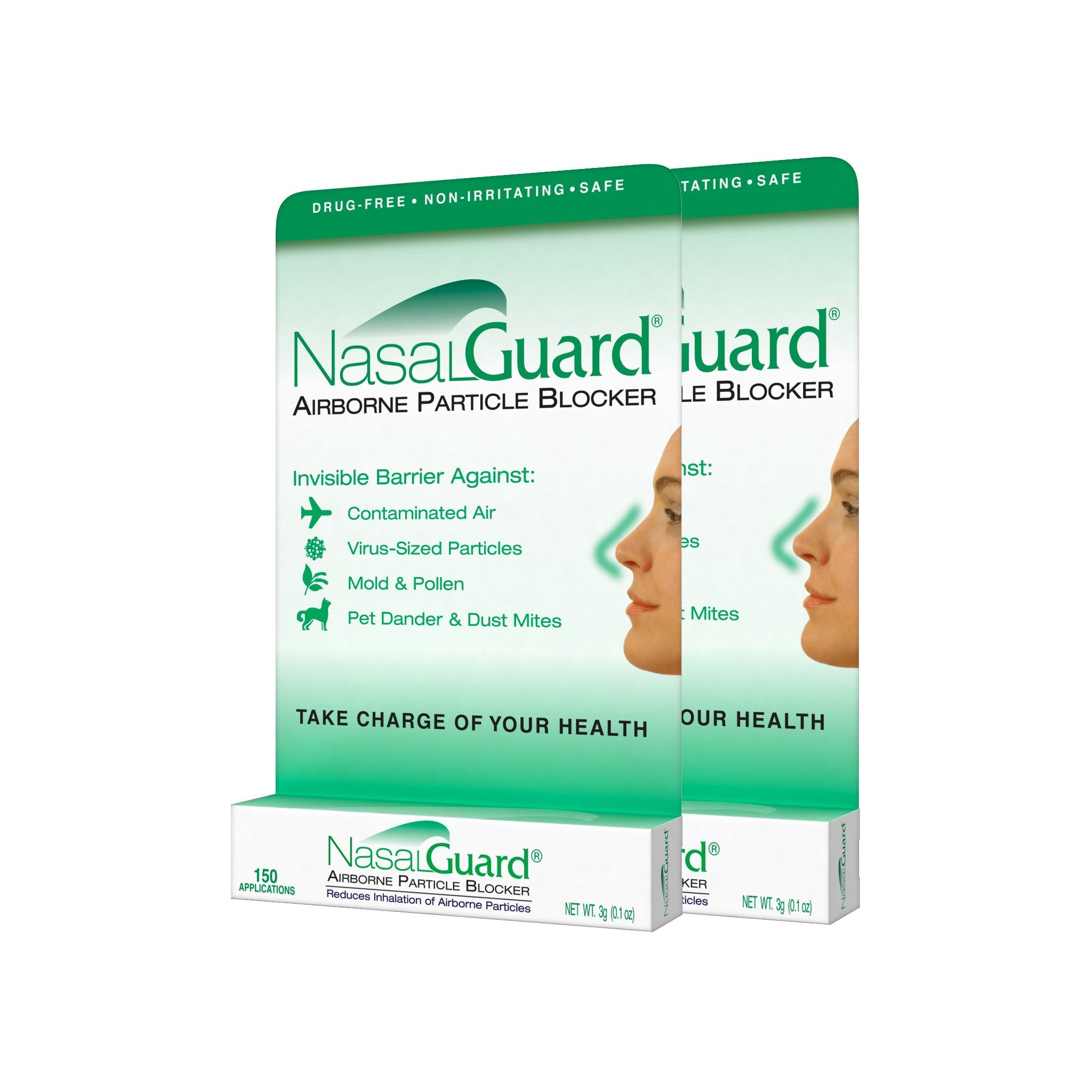 NasalGuard Airborne Particle Blocker | Allergy Prevention Gel | Cool Menthol | 3g Tube